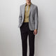 Wool-Blend Tapered-Leg Pleated Dress Pant