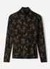 Long-Sleeve Mock-Neck Top