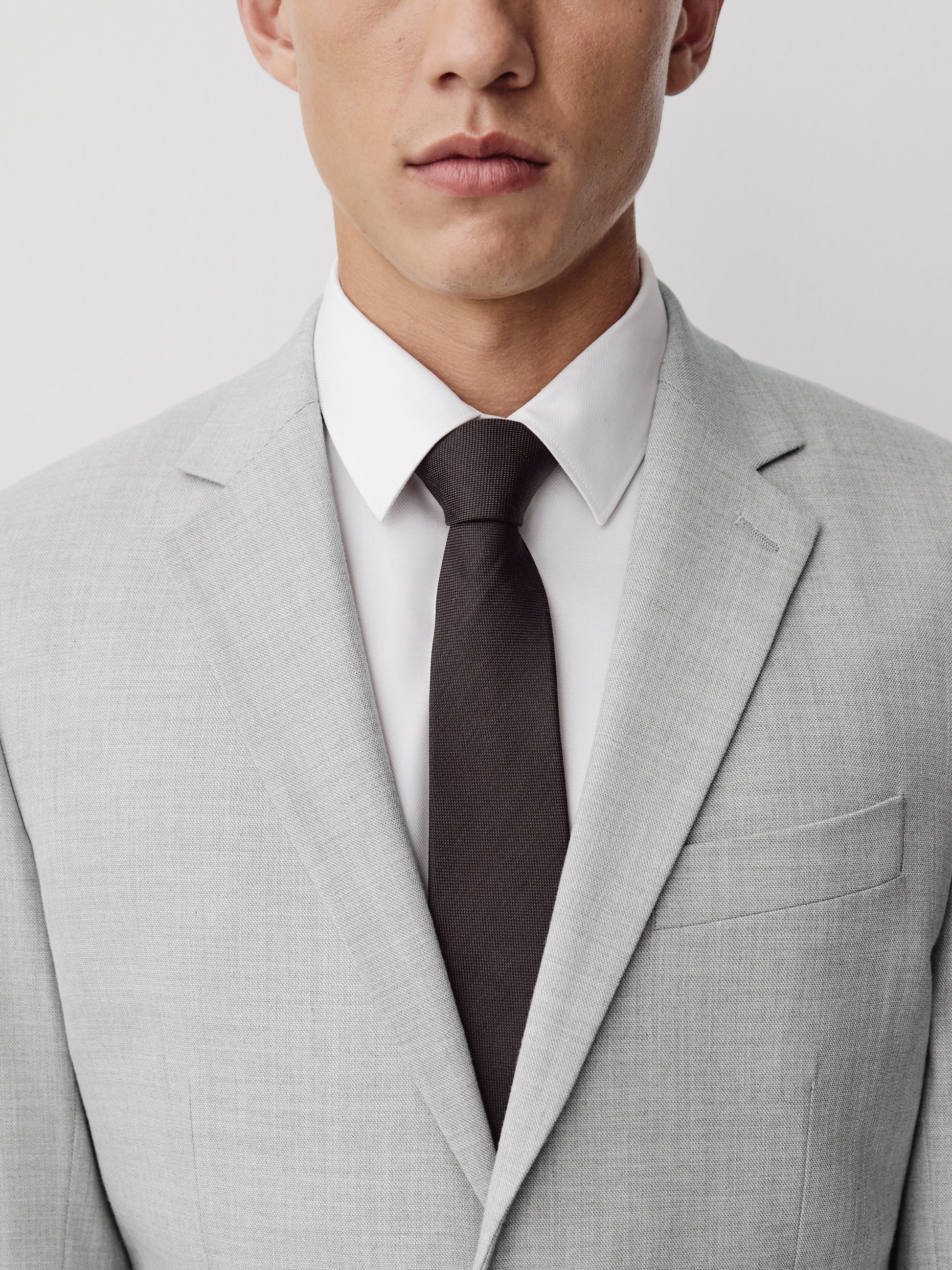 Essential Tailored Fit Light Grey Suit Blazer