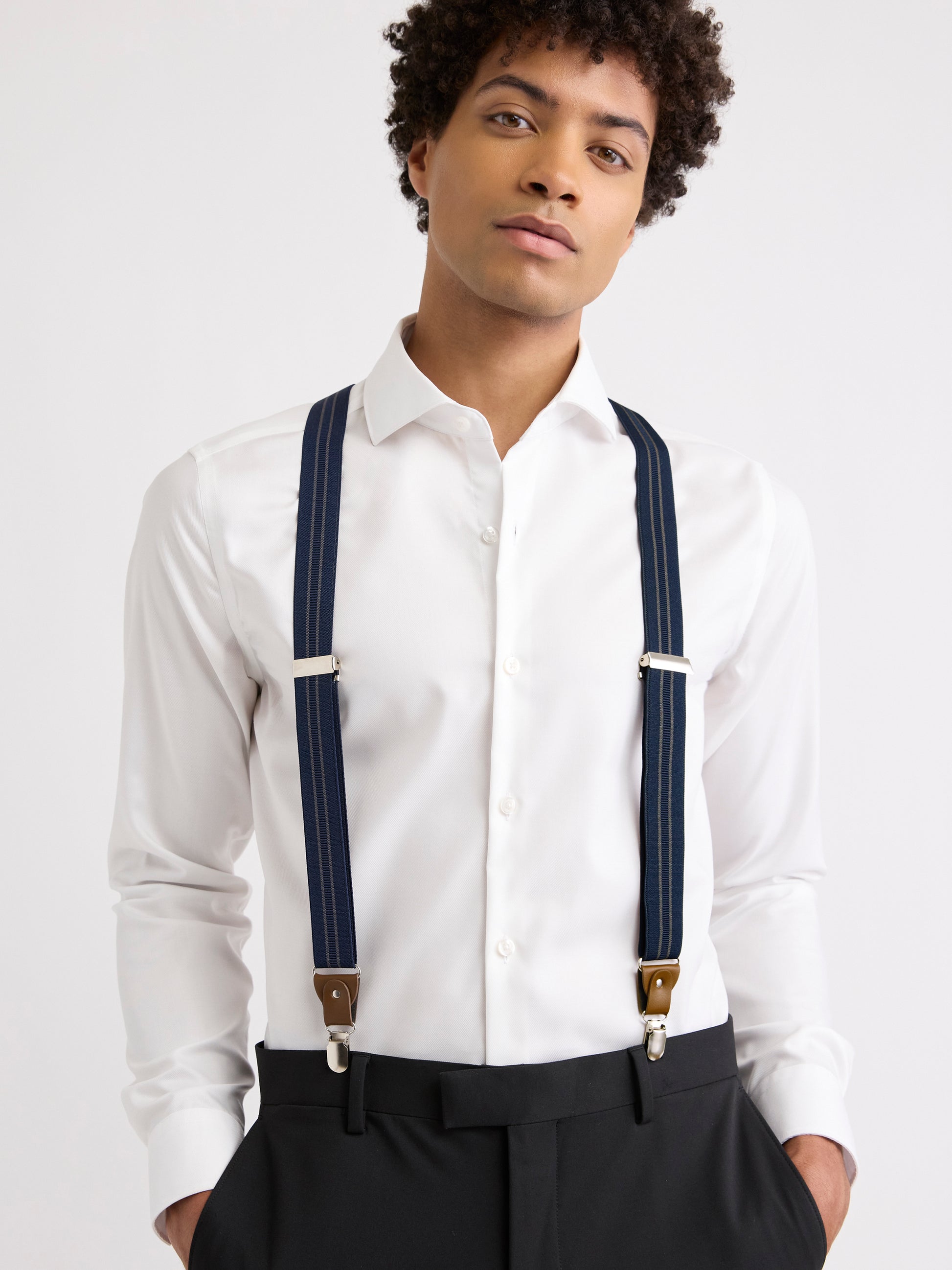 Striped Fashion Suspenders