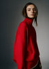 Long-Sleeve Mock-Neck Merino-Blend Sweater