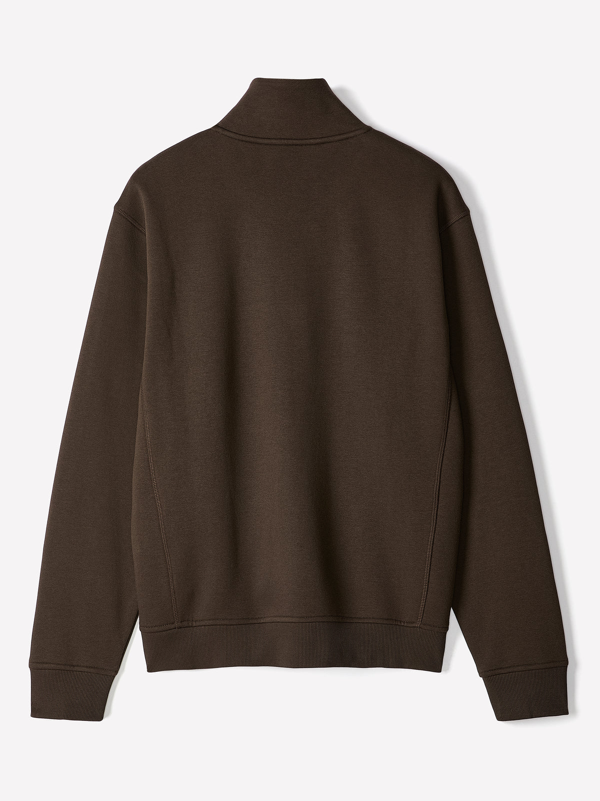 Long-Sleeve Half-Zip Mock-Neck Sweater