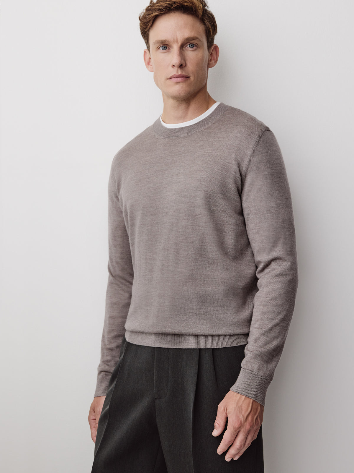 Merino-Wool Crew-Neck Sweater