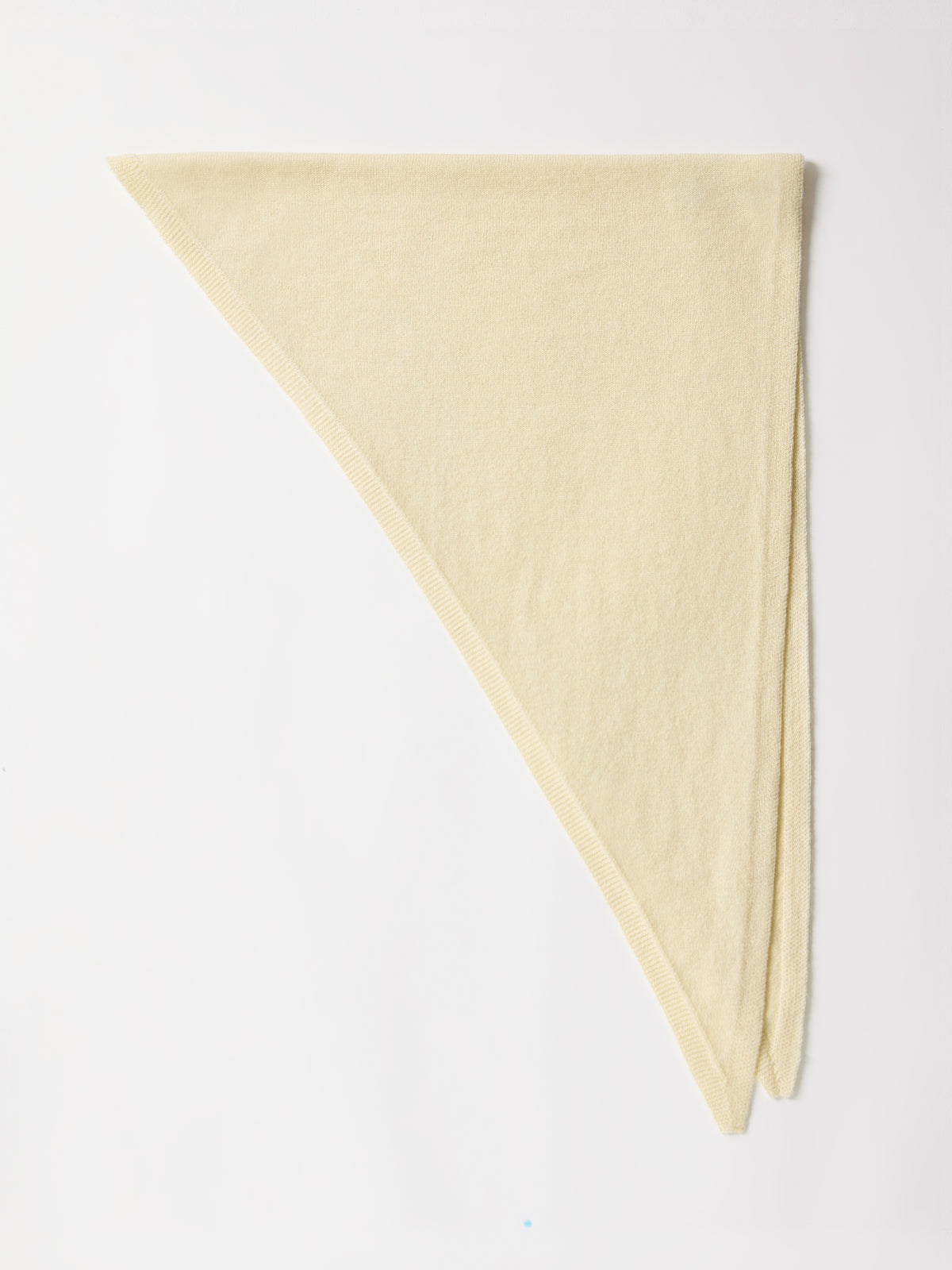 Knit Scarf Mercerized Merino Wool Triangle Neckerchief