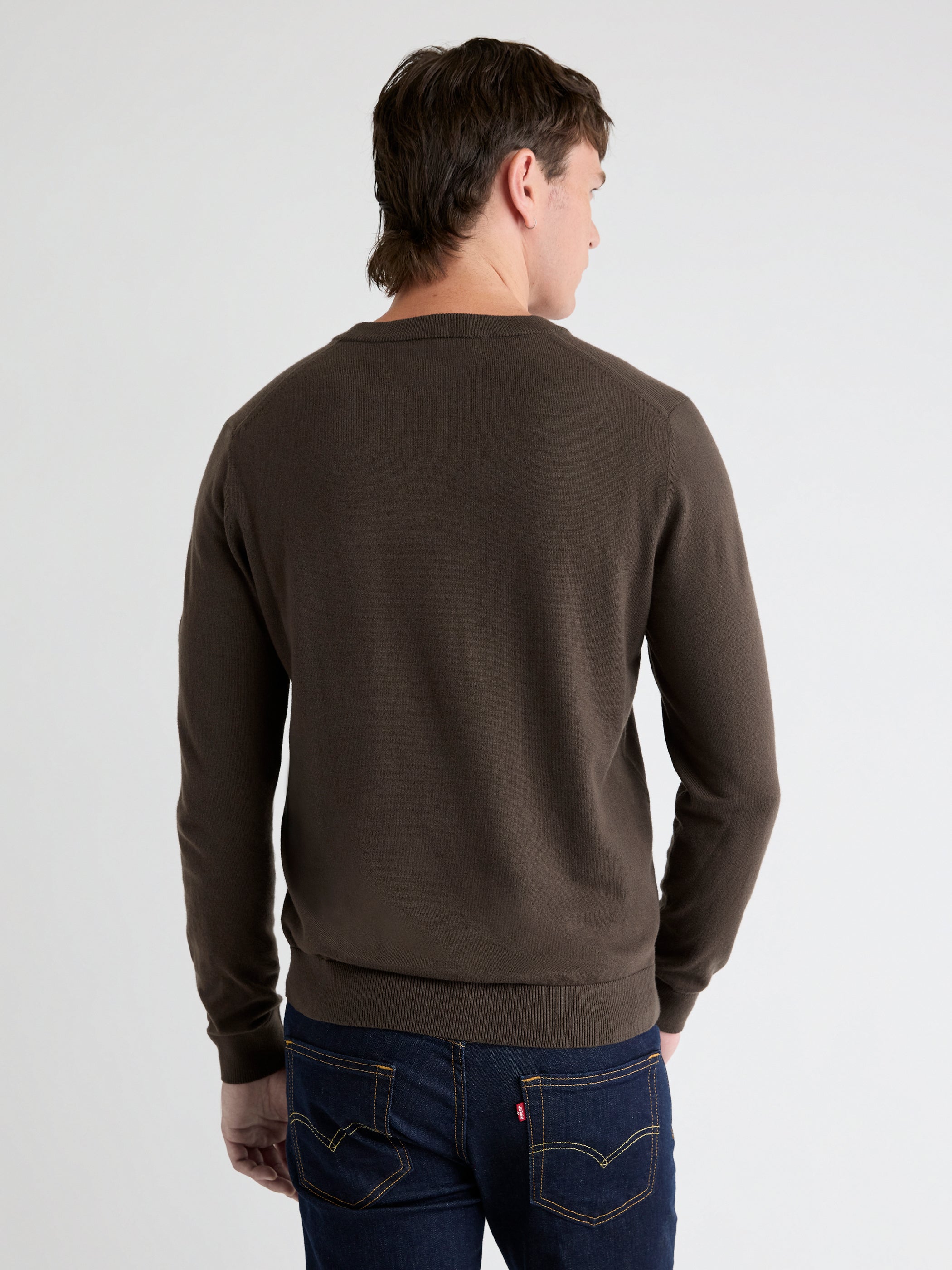 Long-Sleeve Crew-Neck Sweater