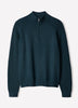 Long-Sleeve Half-Zip Mock-Neck Sweater