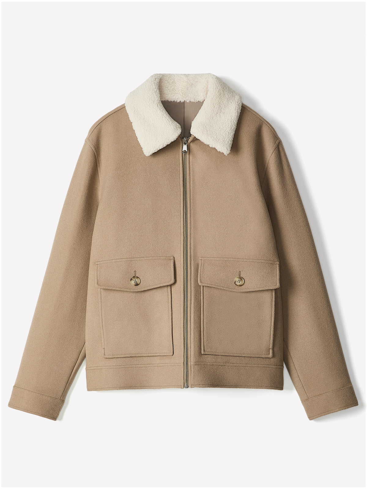 Wool-Blend Milkman Jacket
