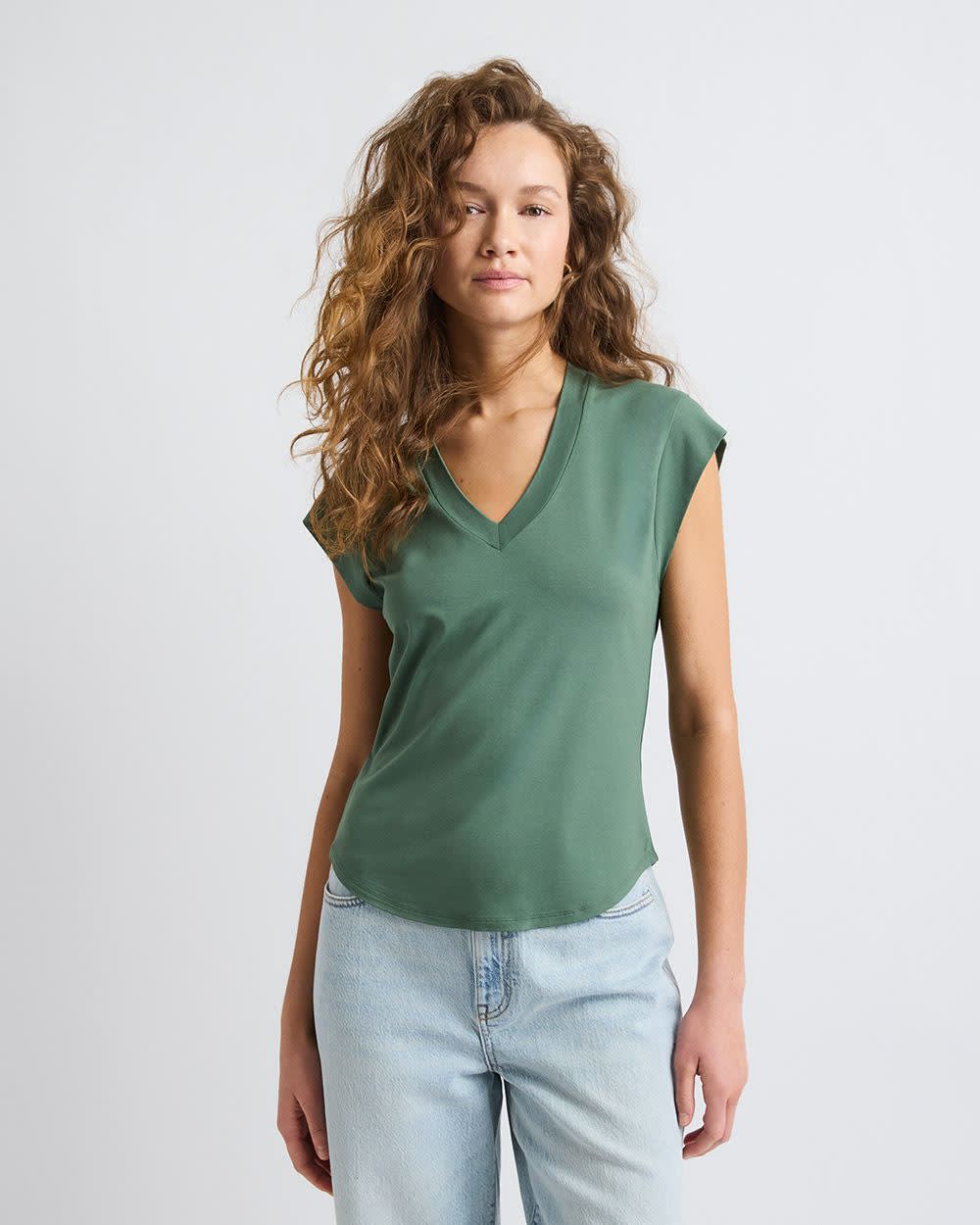 Classic-Fit Short-Sleeve V-Neck T-Shirt