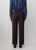 Woven Straight Crop Pant Mid Rise Stretch Fabric