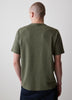 Mens Knit Burnout Crew Neck T-Shirt