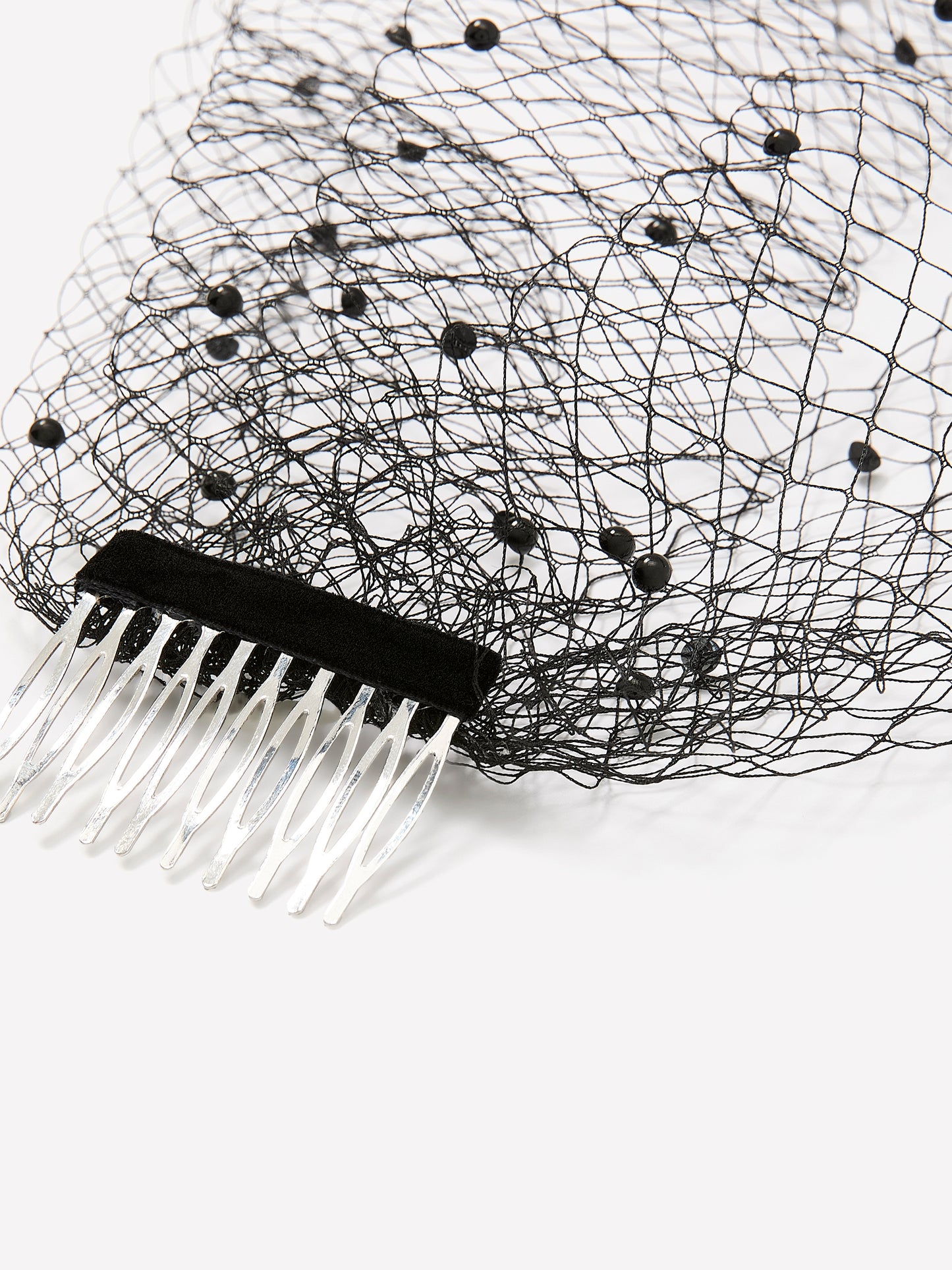 Hair Clip with Black Veil