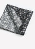 Black Floral Handkerchief