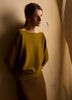 Long-Sleeve Off-the-Shoulder Merino-Wool Sweater