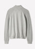 Long-Sleeve Half-Zip Mock-Neck Sweater