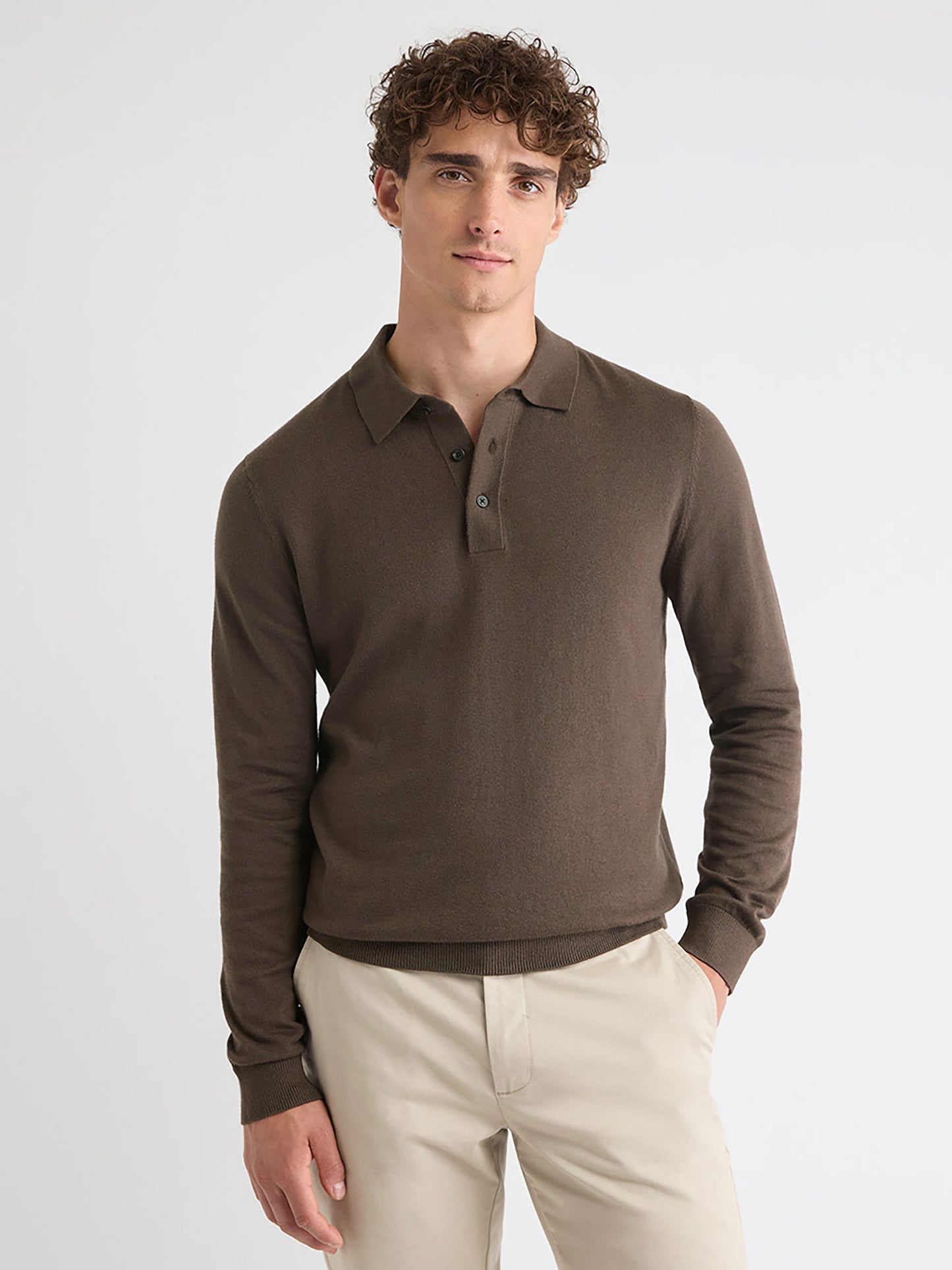 Pull Polo à Manches Longues