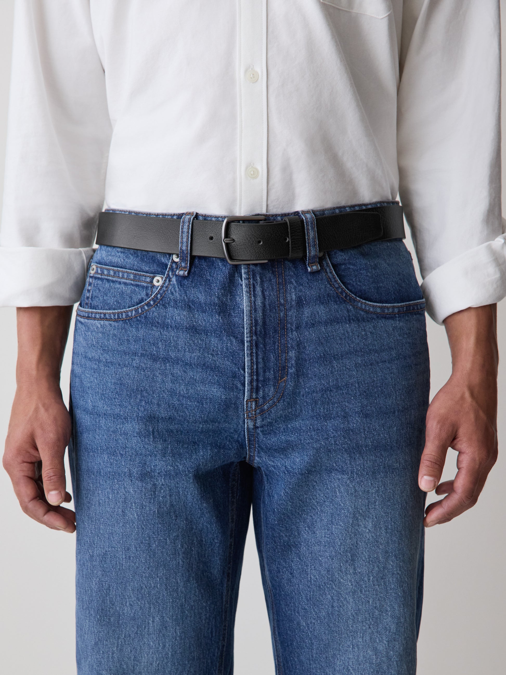 Waxed Leather Belt