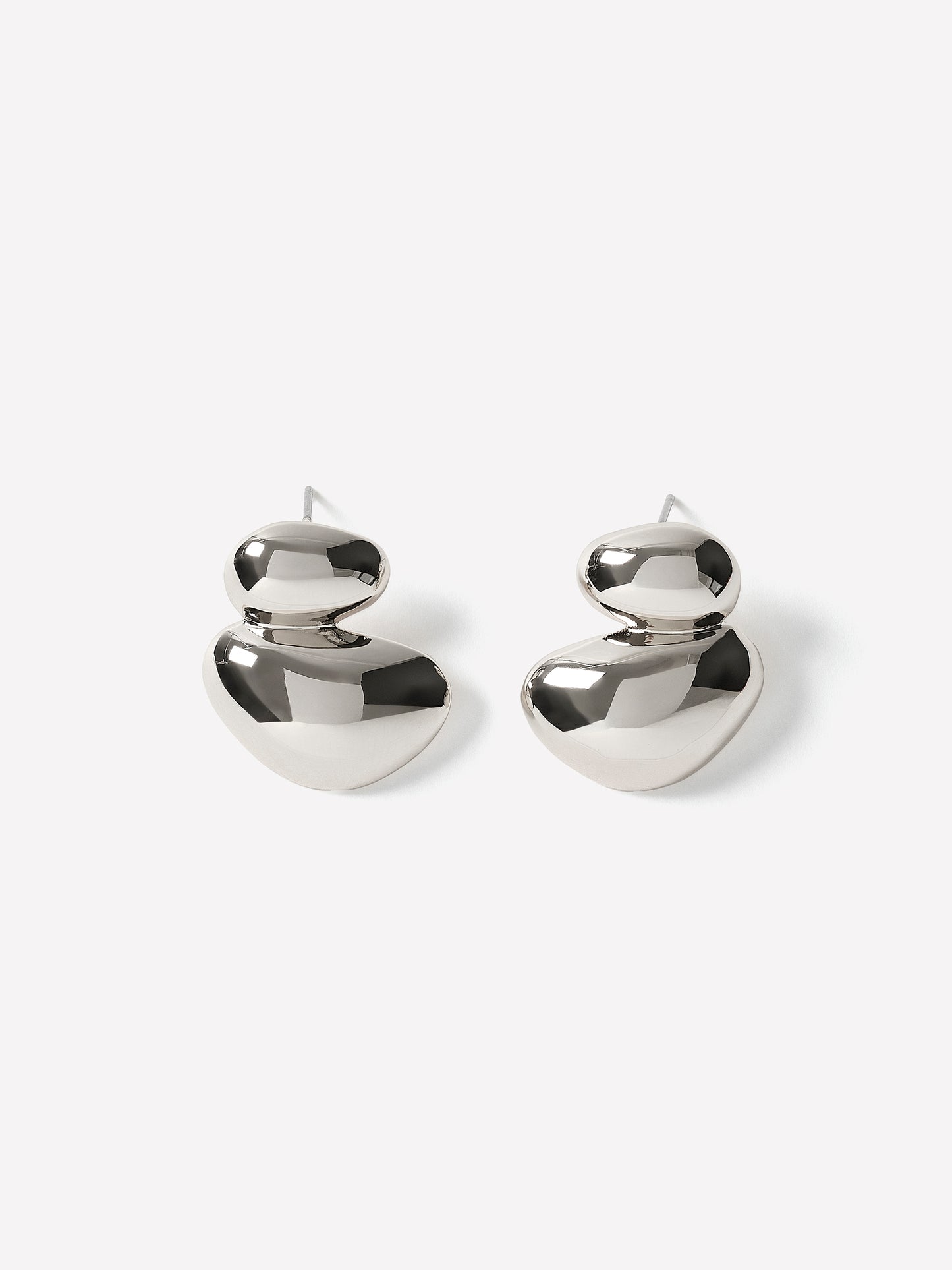 Statement Sculptural Metal Earrings