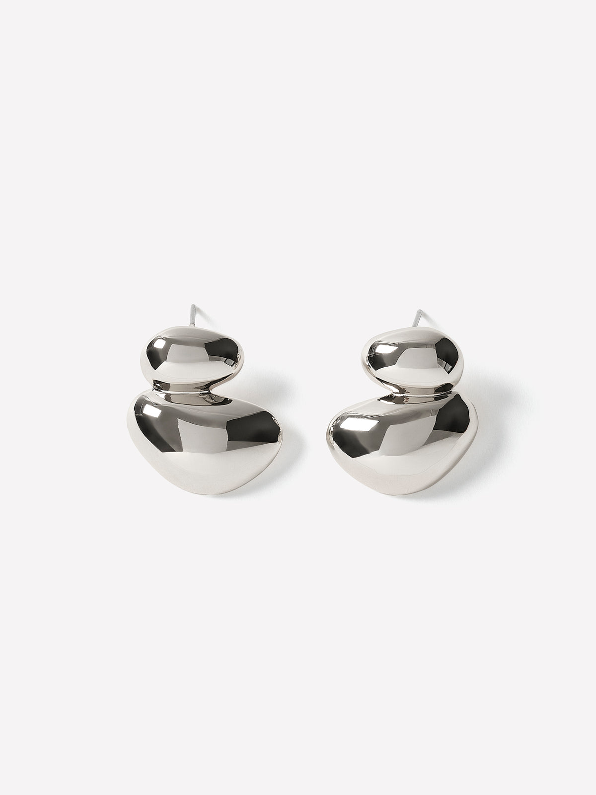 Statement Sculptural Metal Earrings