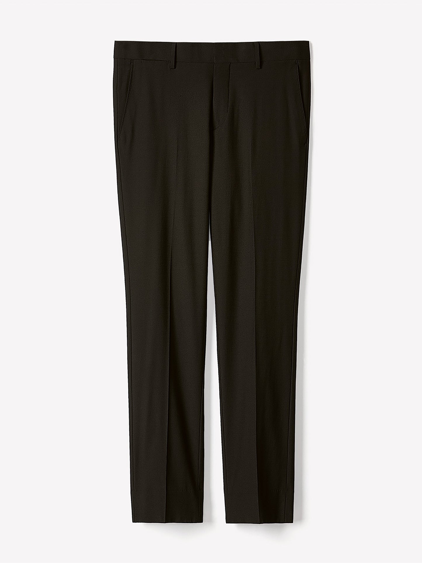Essential Slim Fit Black Wool-Blend Suit Pant