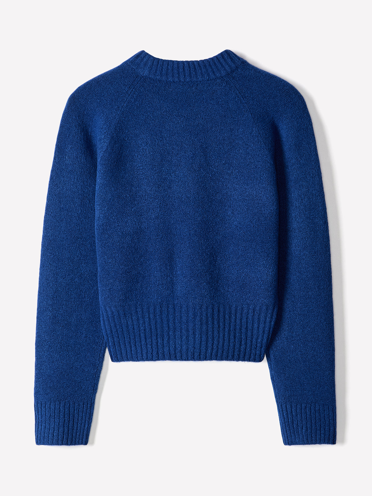 Long-Sleeve Crew-Neck Spongy Pullover