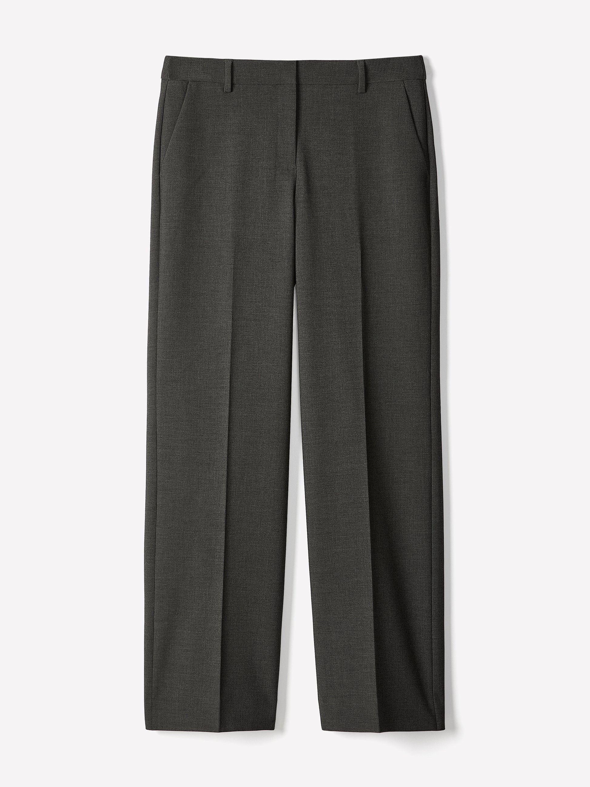 Mid-Rise Wide-Leg Heavy Twill Pant