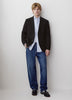 Slim Fit Knit Blazer