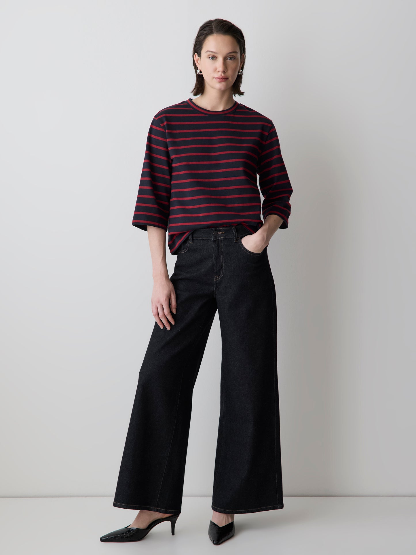 T-Shirt Ample en Jersey de Coton