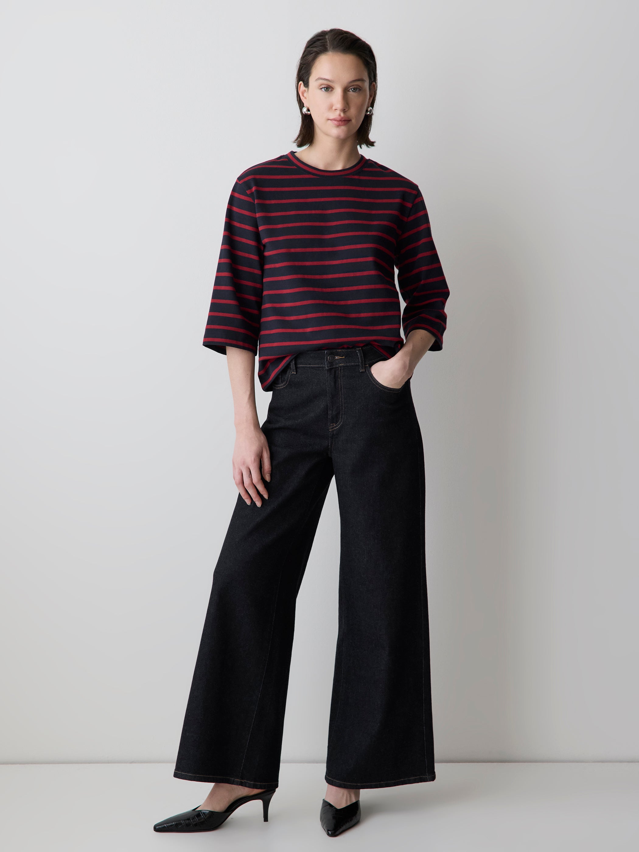 T-Shirt Ample en Jersey de Coton