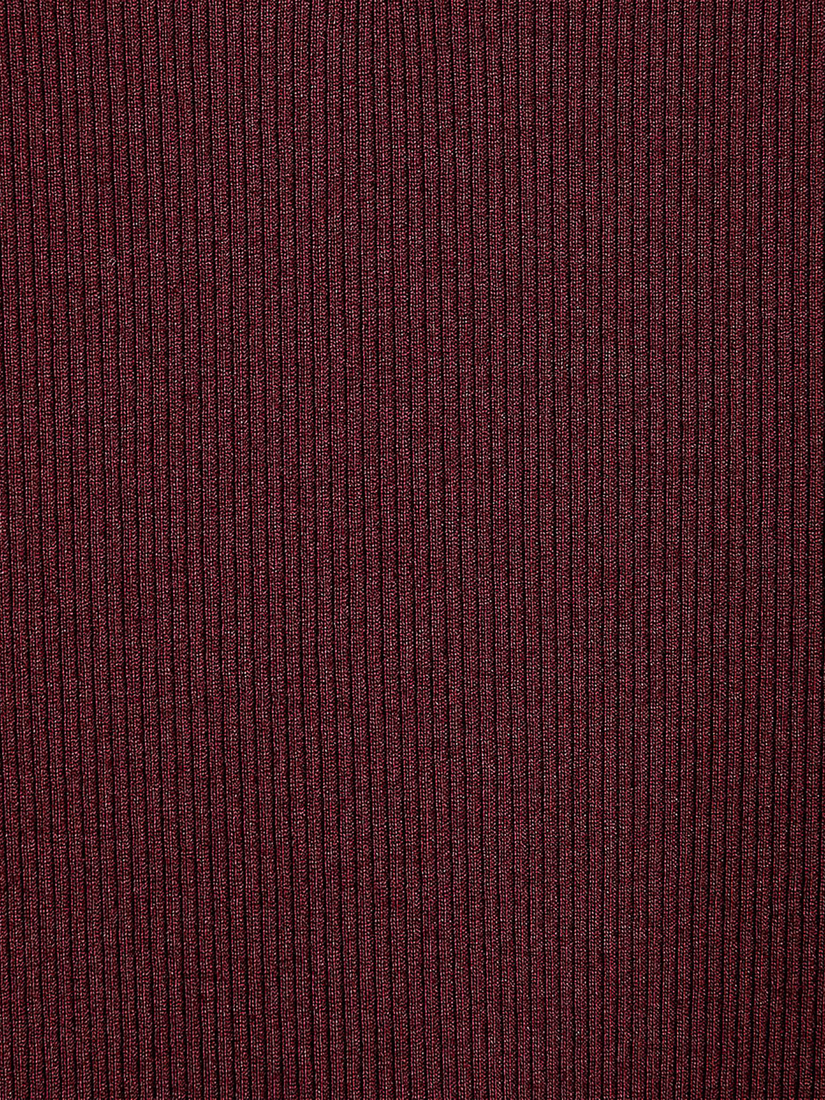 Long-Sleeve Scoop-Neck Ribbed Top