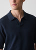 Linen-Blend Short-Sleeve Polo