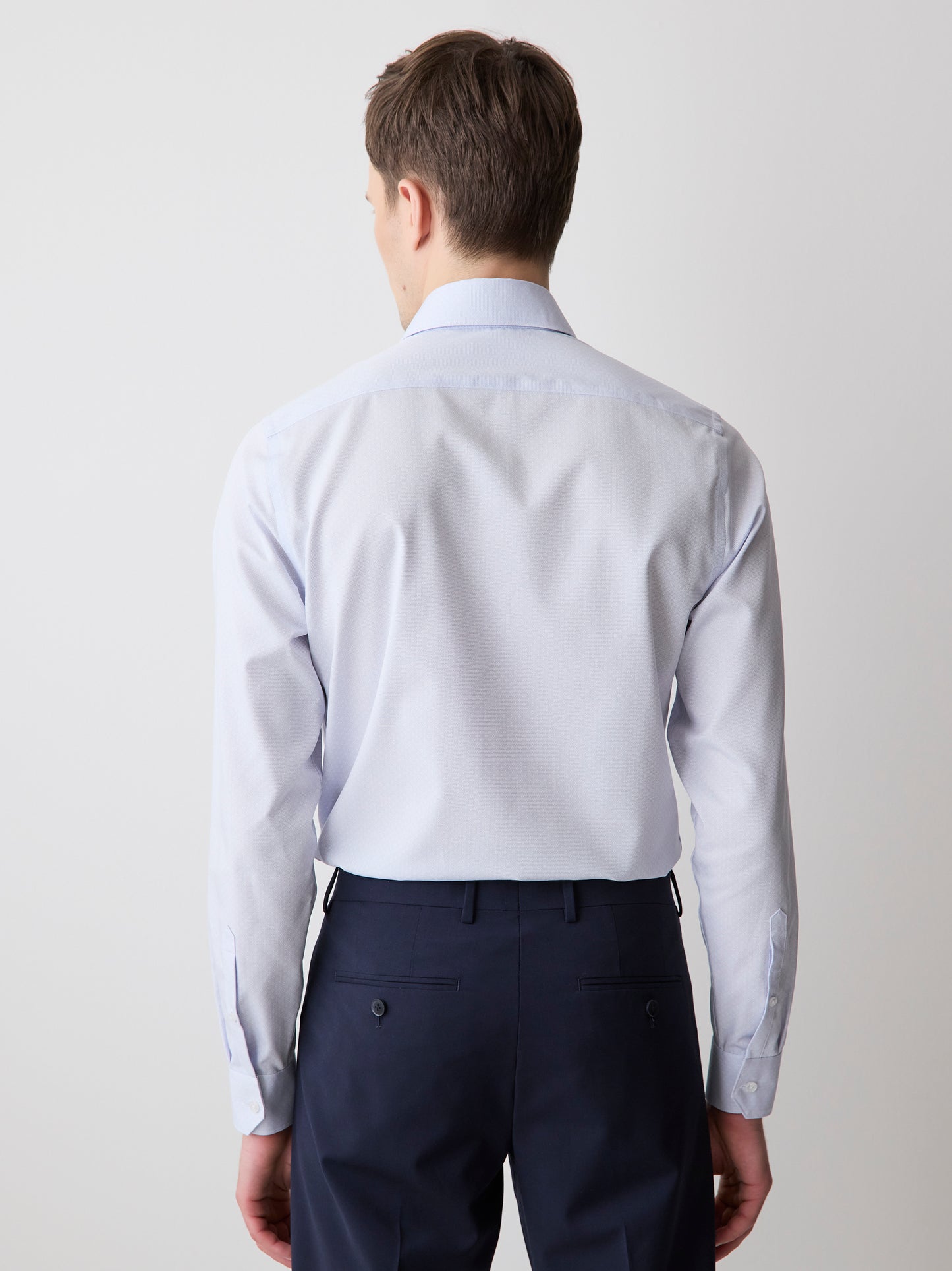 Slim Fit Dotted Dress Shirt