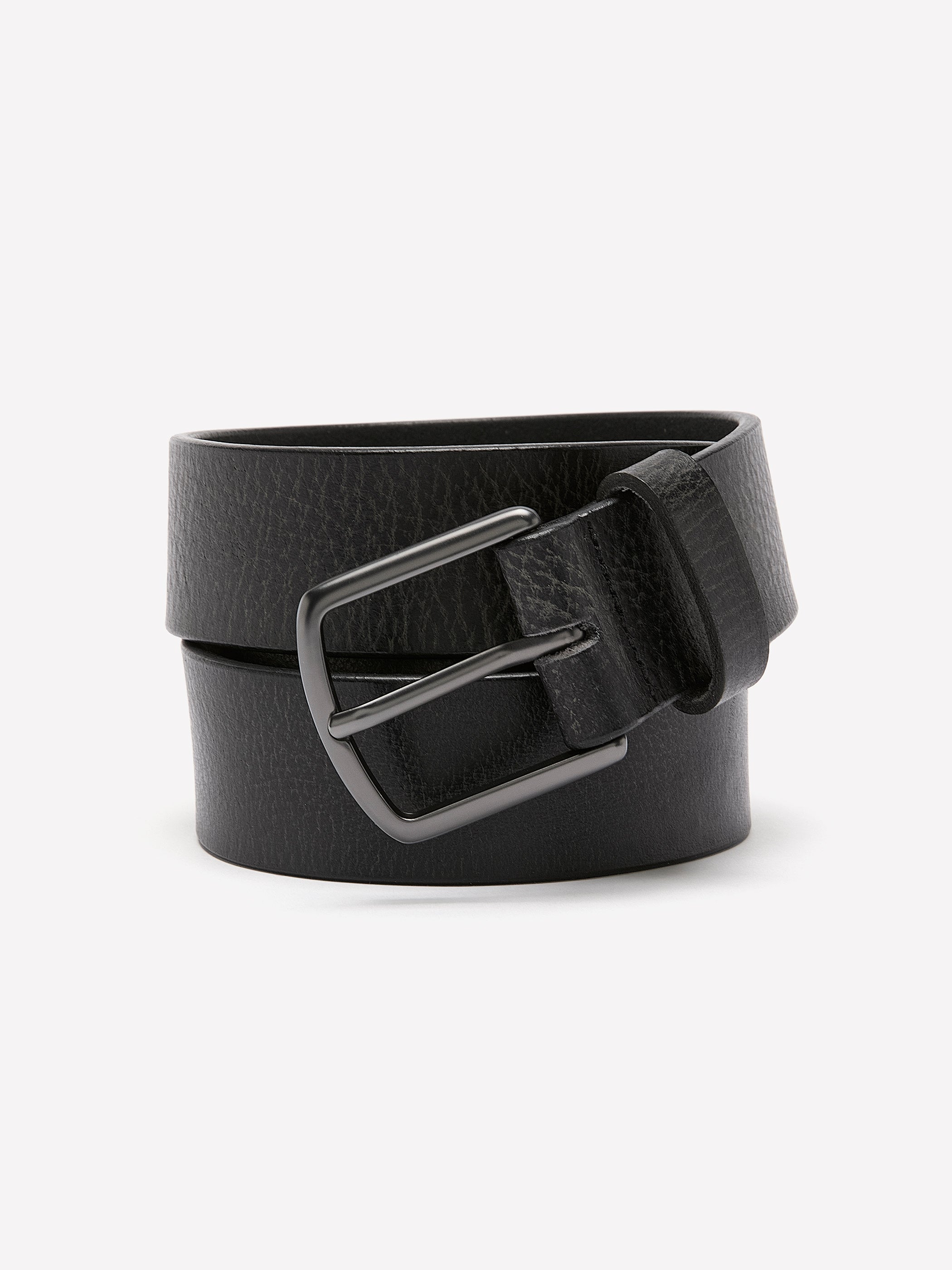 Men's Waxed Leather Belt Genuine Italian Leather Square Buckle – RW&CO