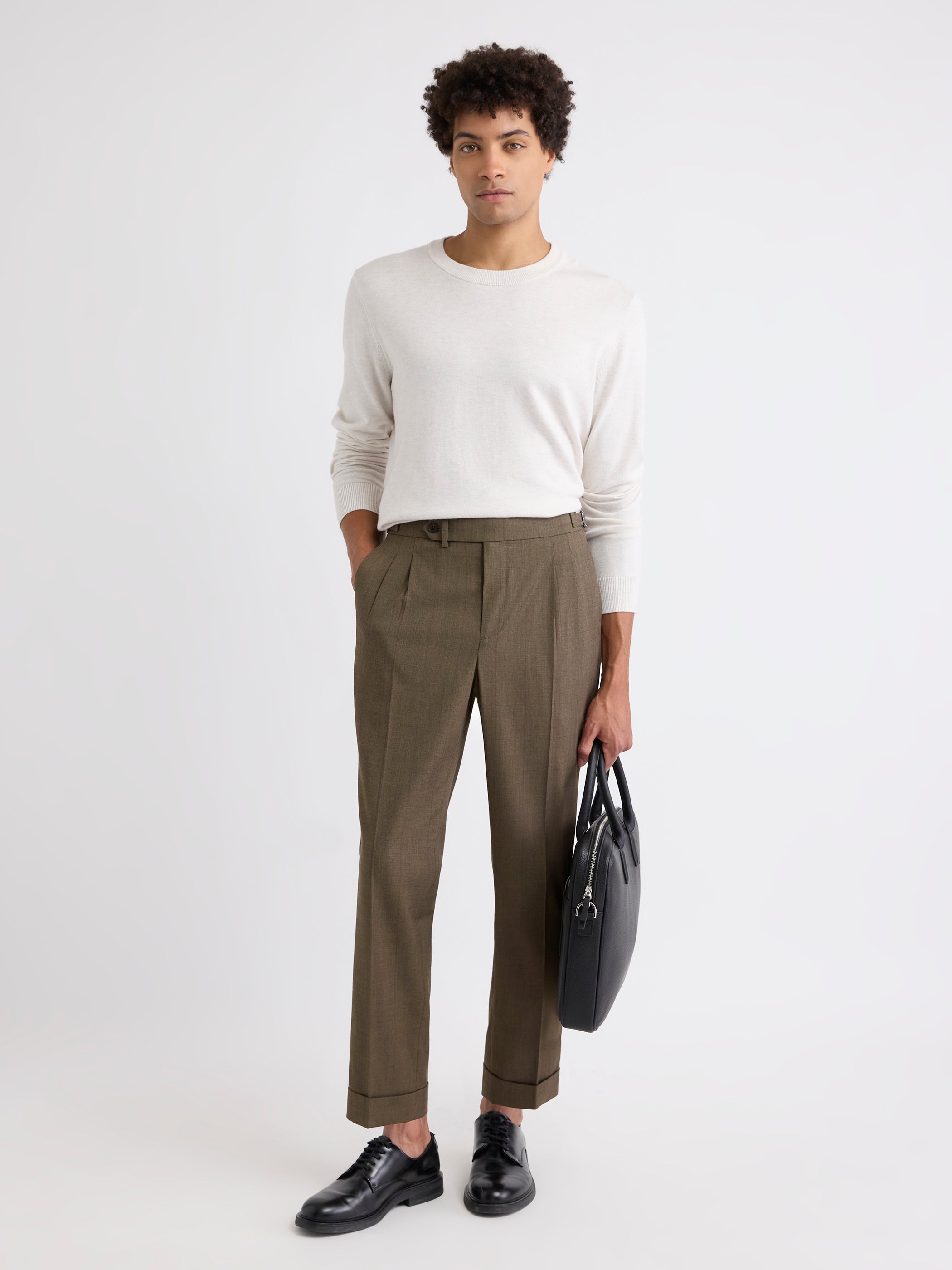 Pantalon Prince-de-Galles à Jambe Fuselée