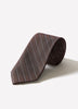 Men's Wool Stripe Silk Tie 3 Inch Width