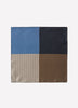 Men’s Silk Pocket Square Soft Beige Blue
