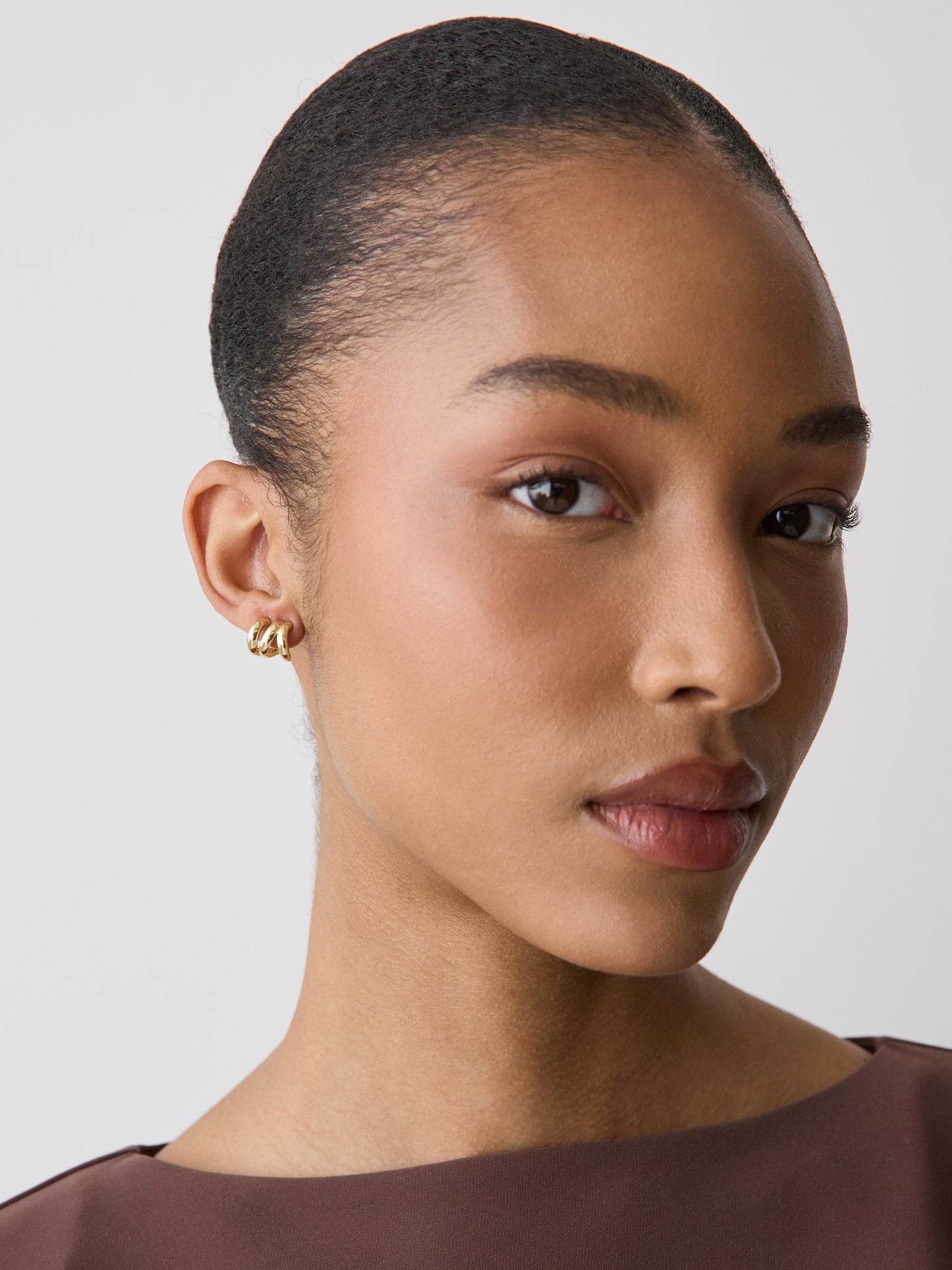 Triple-Link Earrings