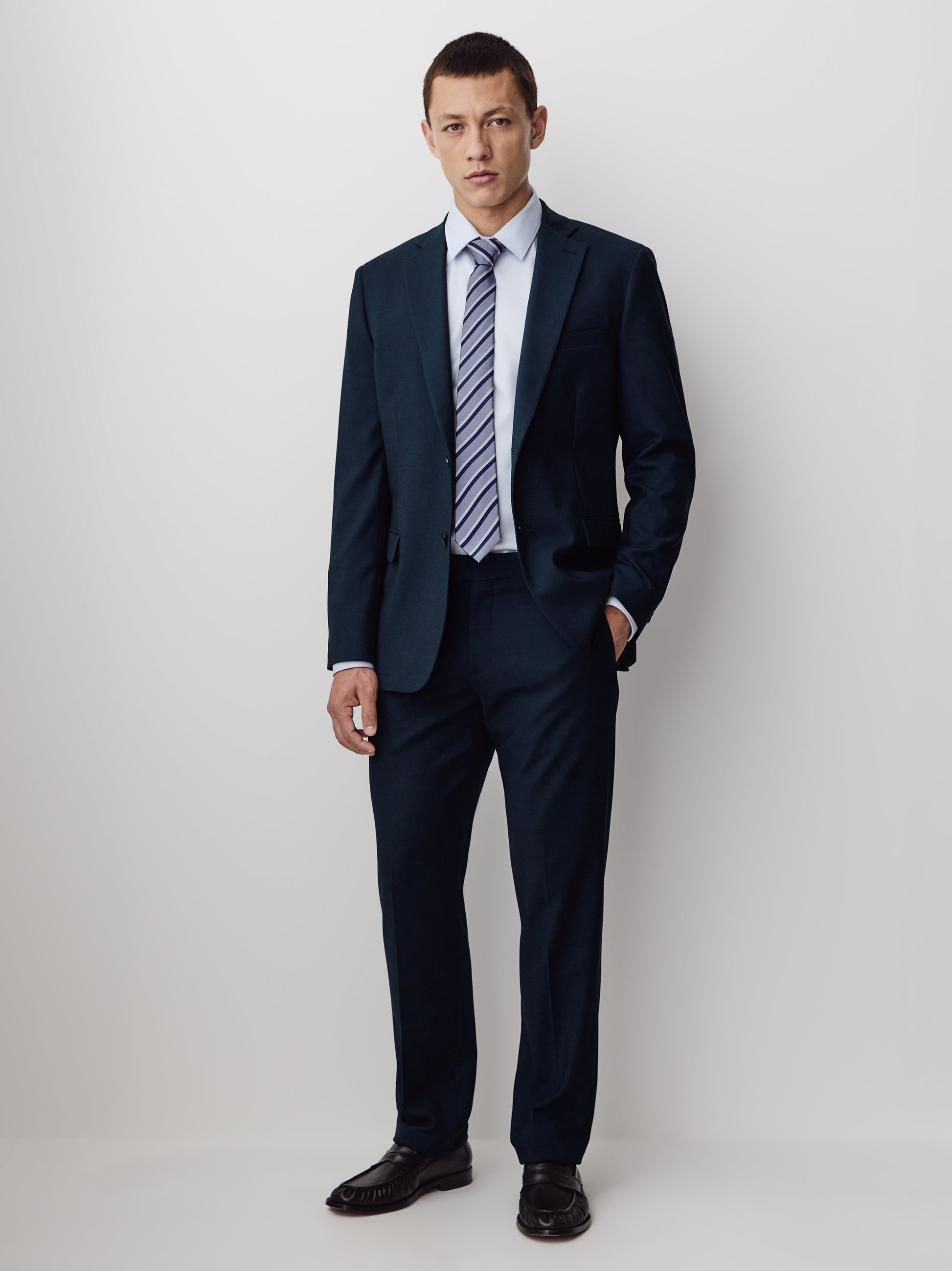 Essential Tailored Fit Navy Blue Suit Pant