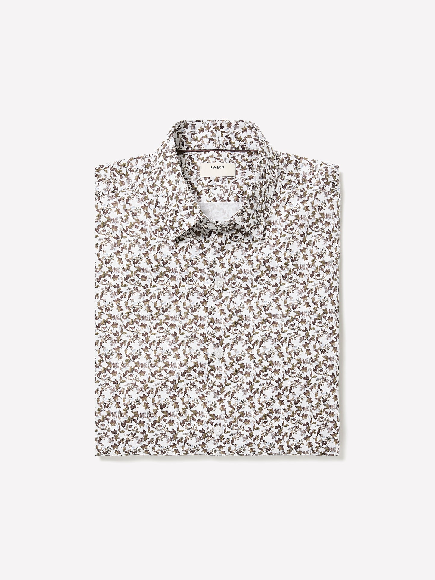 Slim Fit Cotton Floral Print Shirt