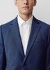 Blue Tailored-Fit Wool Suit Blazer