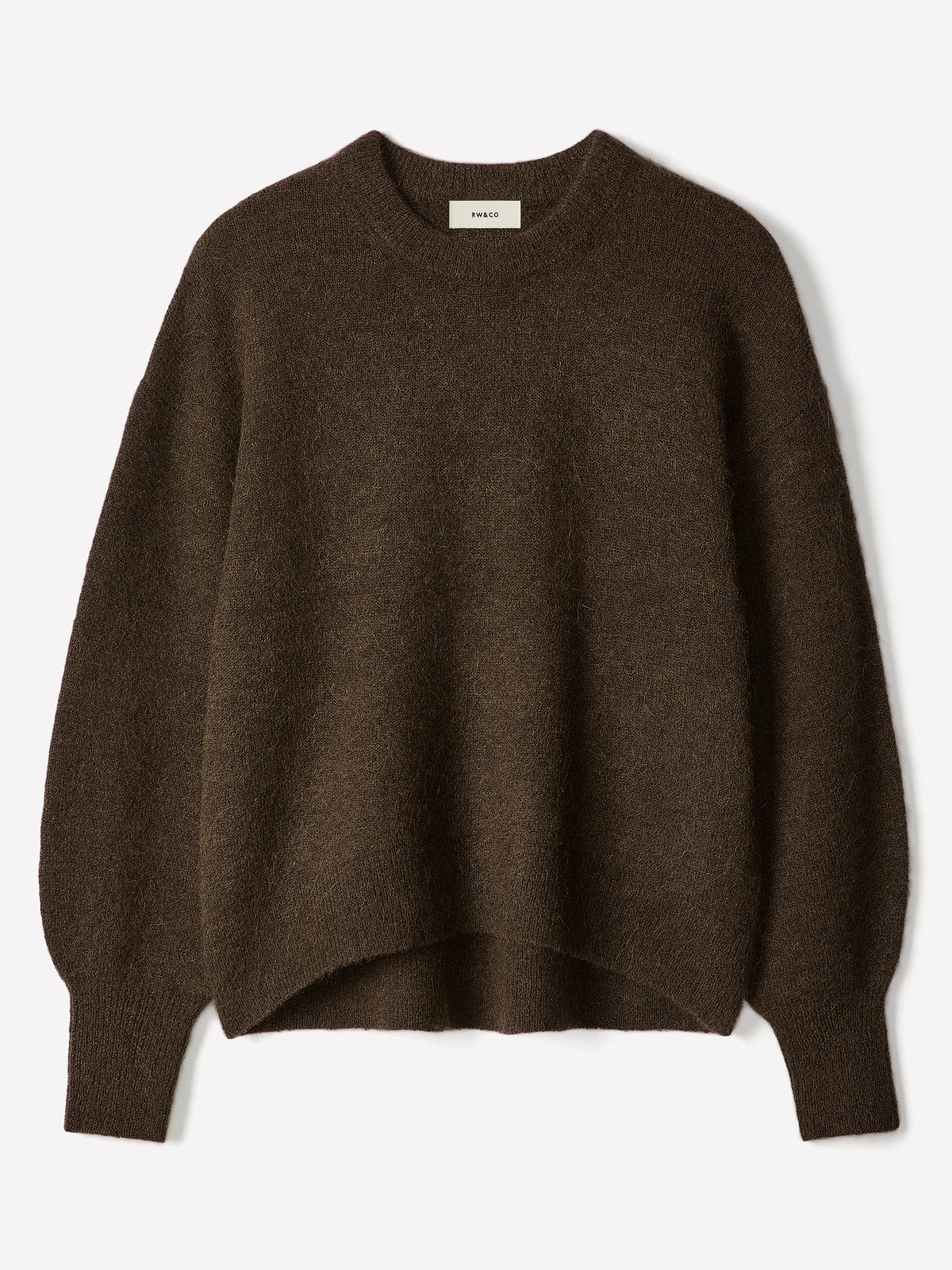 Wool-Blend Long-Sleeve Crew-Neck Sweater