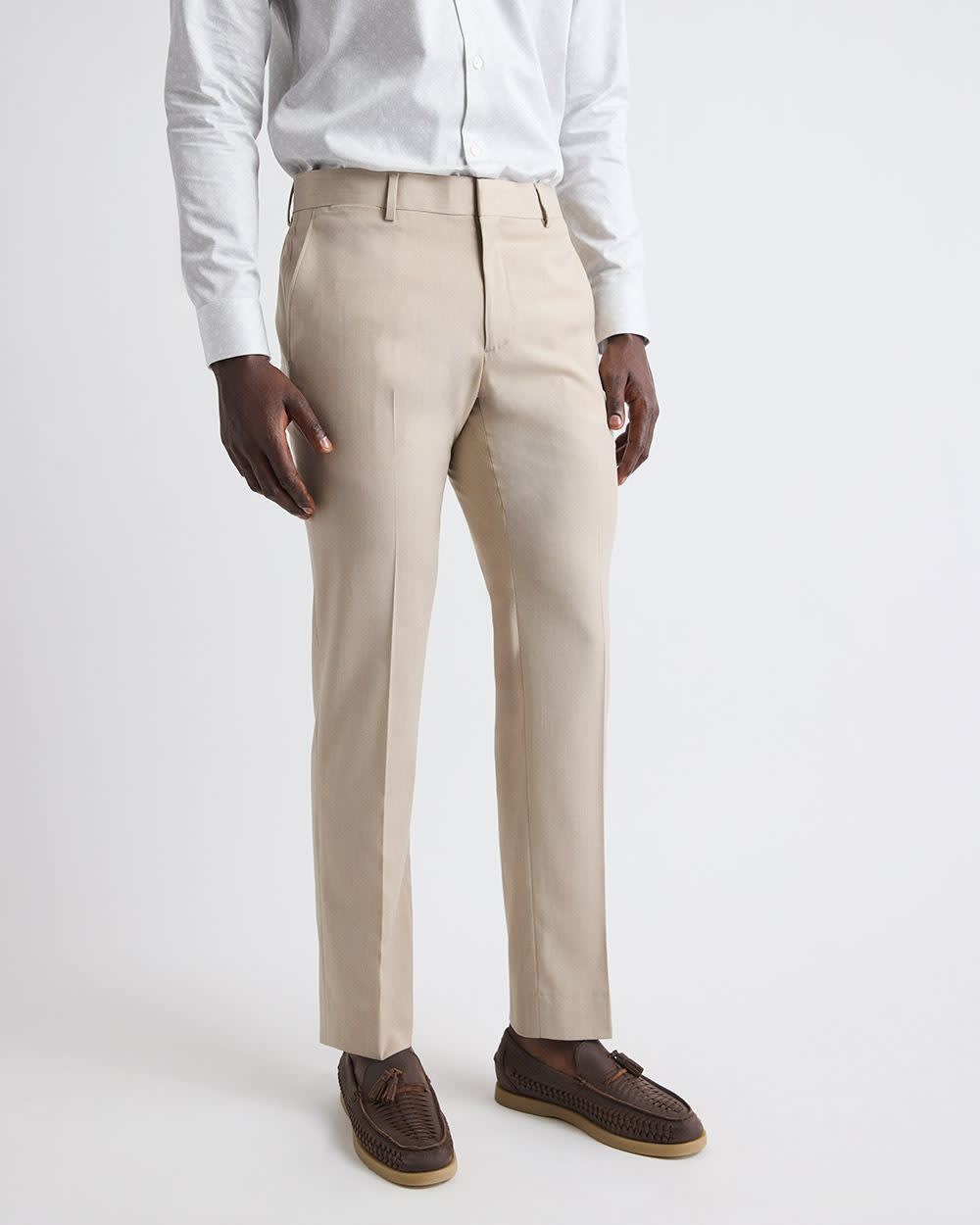 Slim Fit Beige Suit Pant