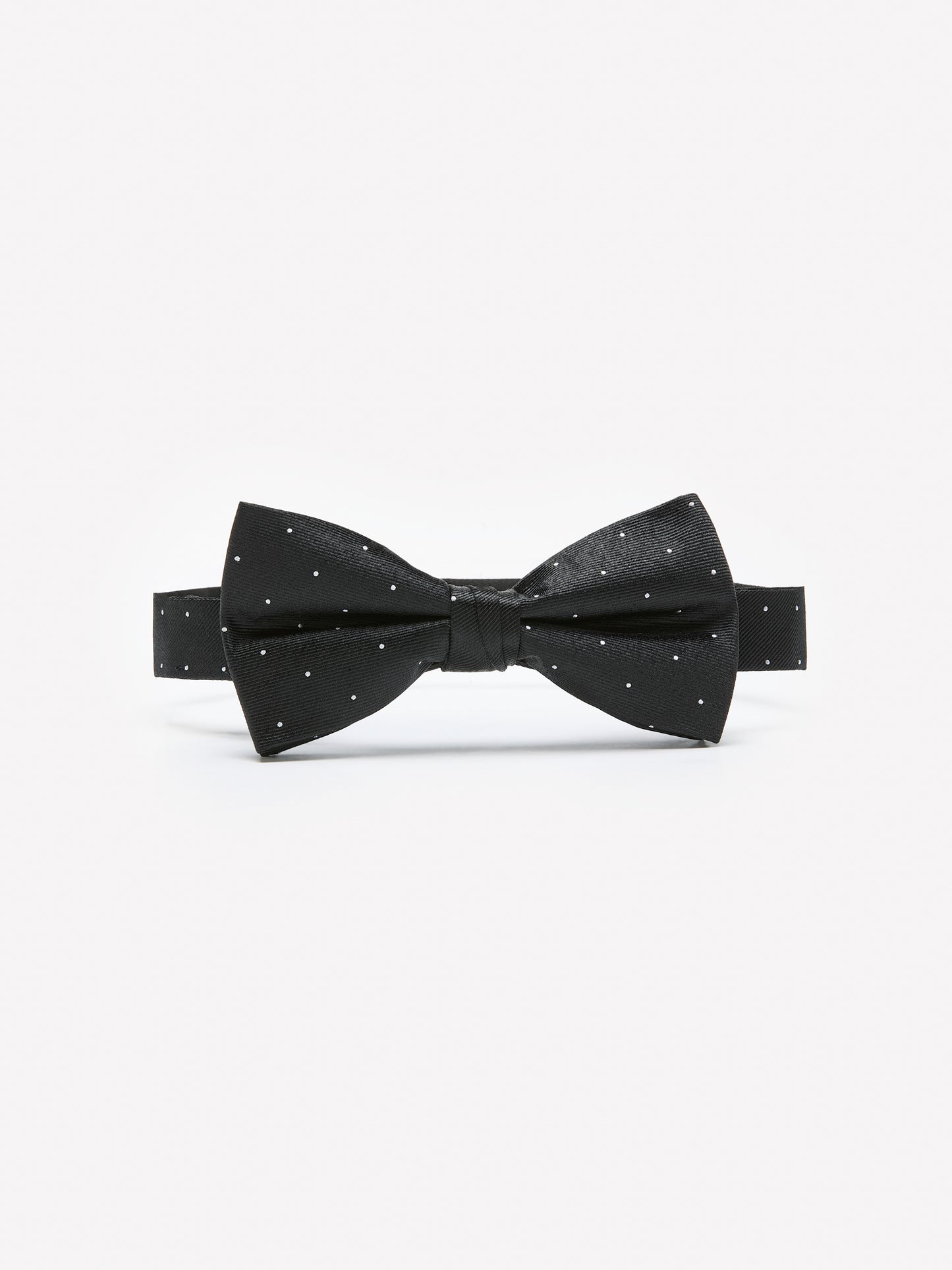 Black Bow Tie with Dots