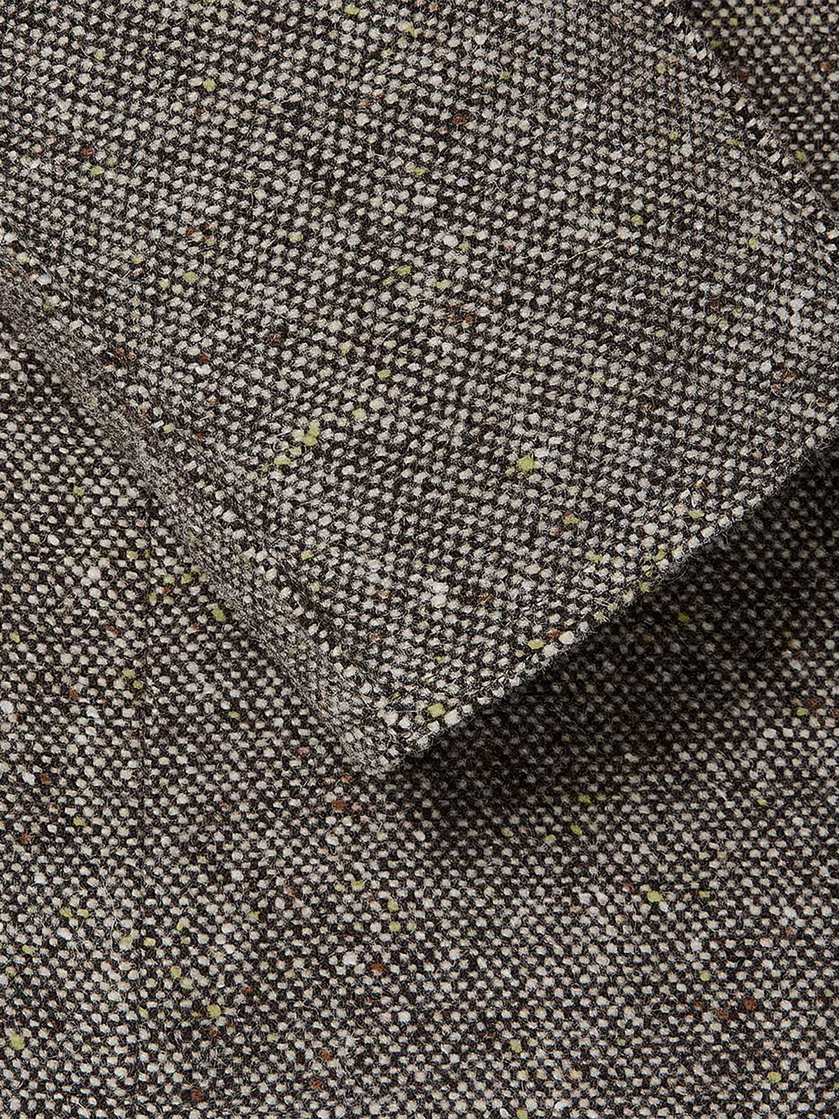 Oversized One-Button Tweed Blazer