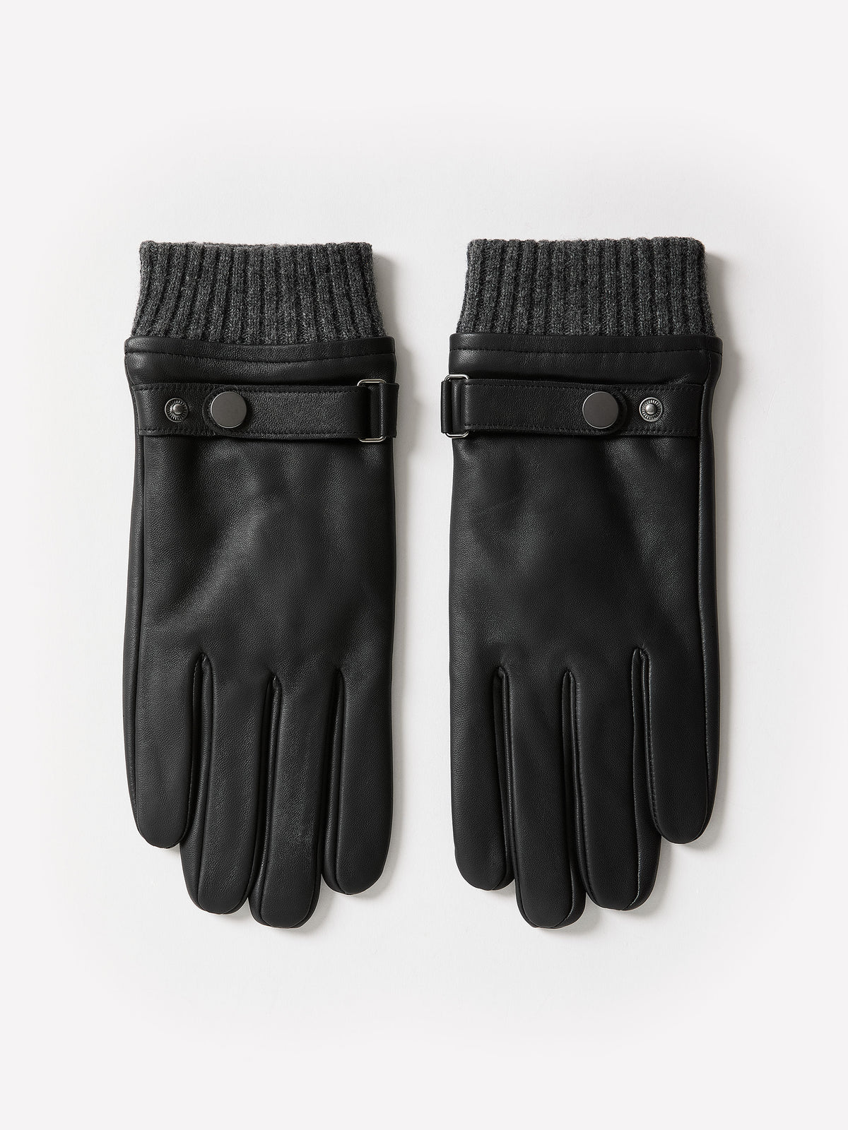 Sheepskin Gloves With Leather Tab