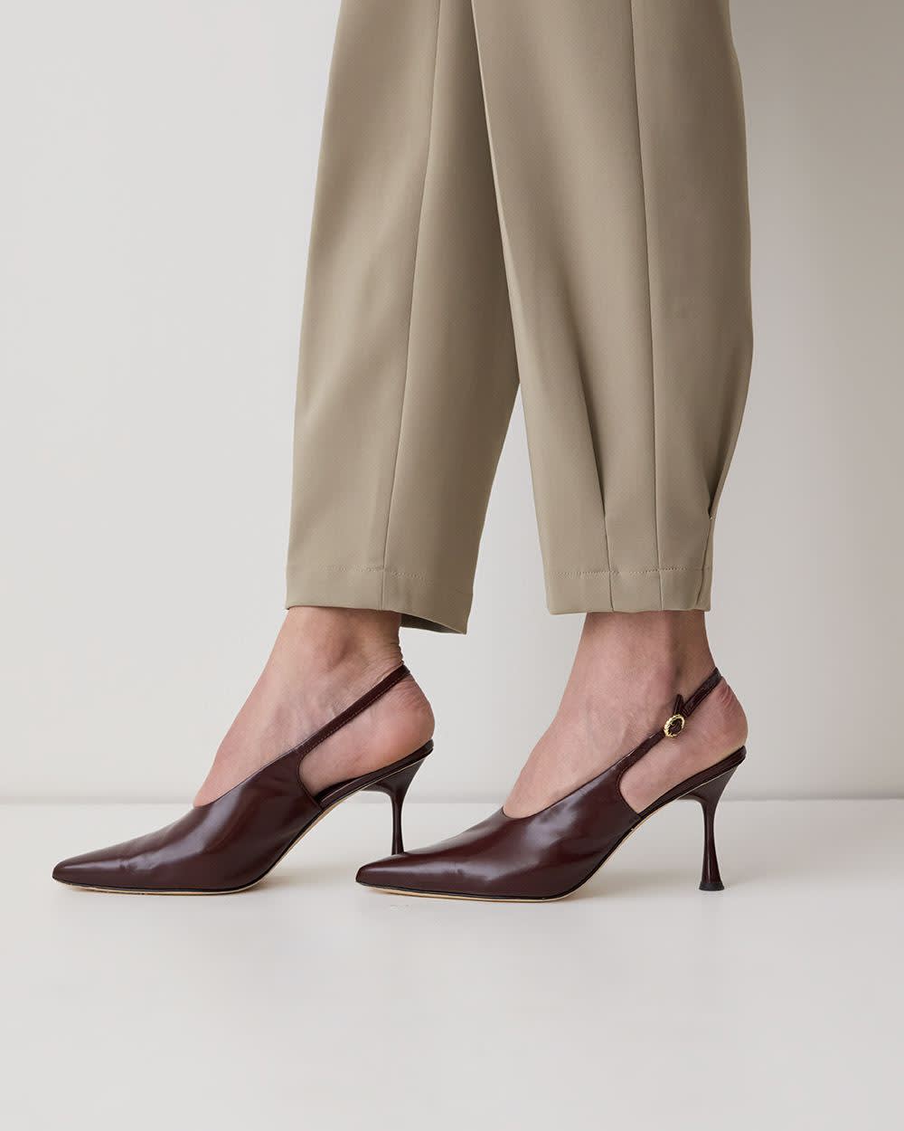 Mid-Rise Tapered-Leg Flowy Jogger Pant