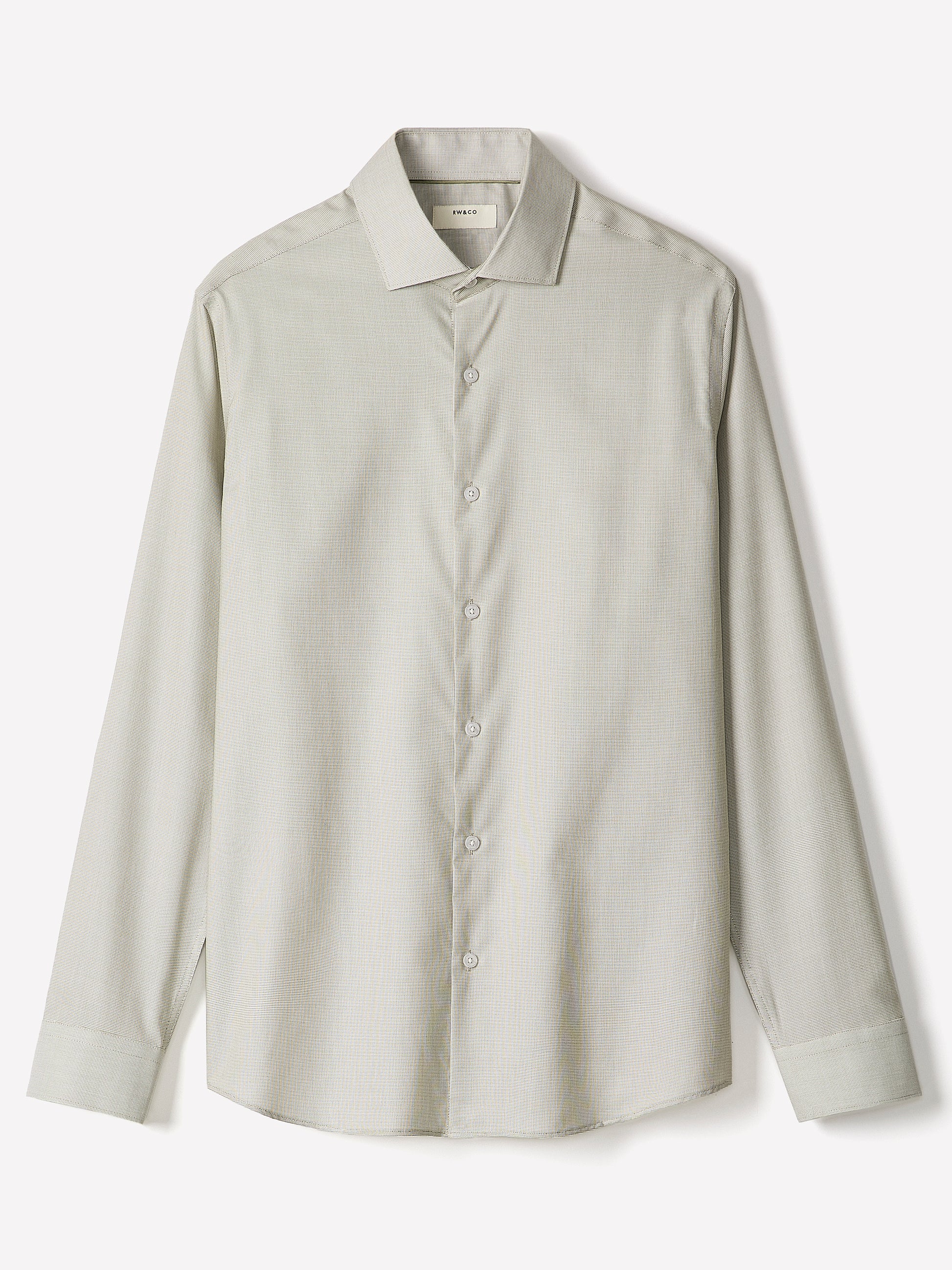 Tailored-Fit Two-Tone Dress Shirt