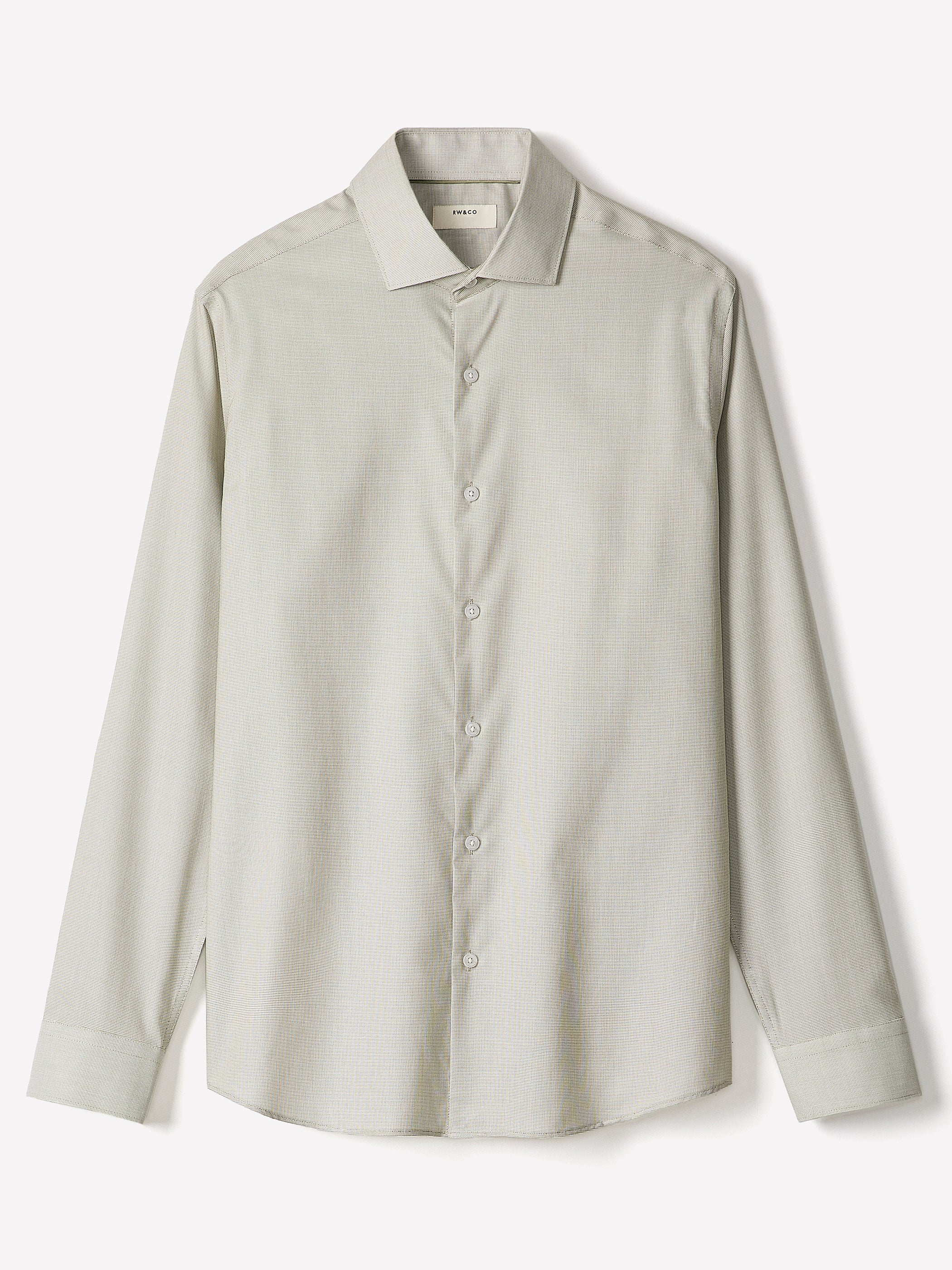 Tailored-Fit Two-Tone Dress Shirt