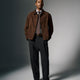 Wide-Leg Pleated Dress Pant