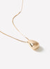 Necklace with Sculptural Metal Pendant