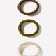 Woven Hair Elastics Pack of 3, 100% Polyester